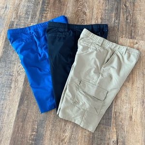 Lot of 3 Under Armour Boys Heat Gear Shorts